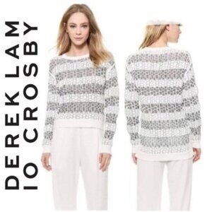 Derek Lam Sweater 10 Crosby High Low Strip ​​​​